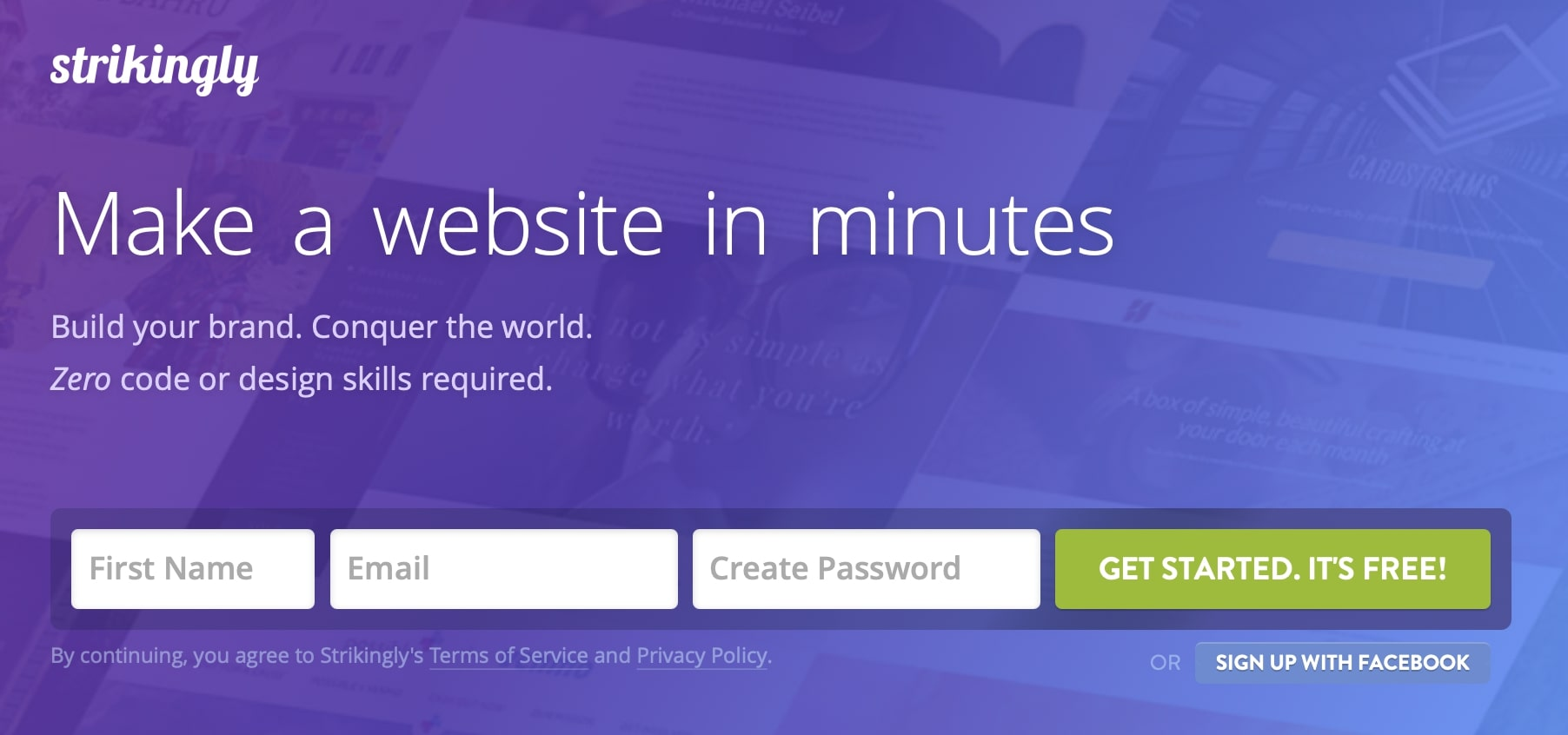 Strikingly Homepage Strikingly Homepage
